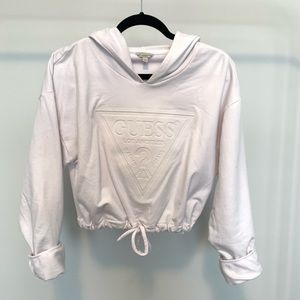 Authentic Cropped Guess Hoodie - Large